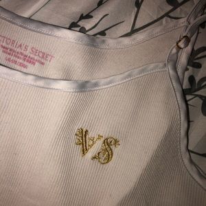 victoria secret white tank top